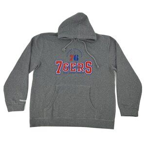 Philadelphia 76ers Sixers Sweatshirt Mens 5XL Gray Mitchell & Ness‎ Hoodie